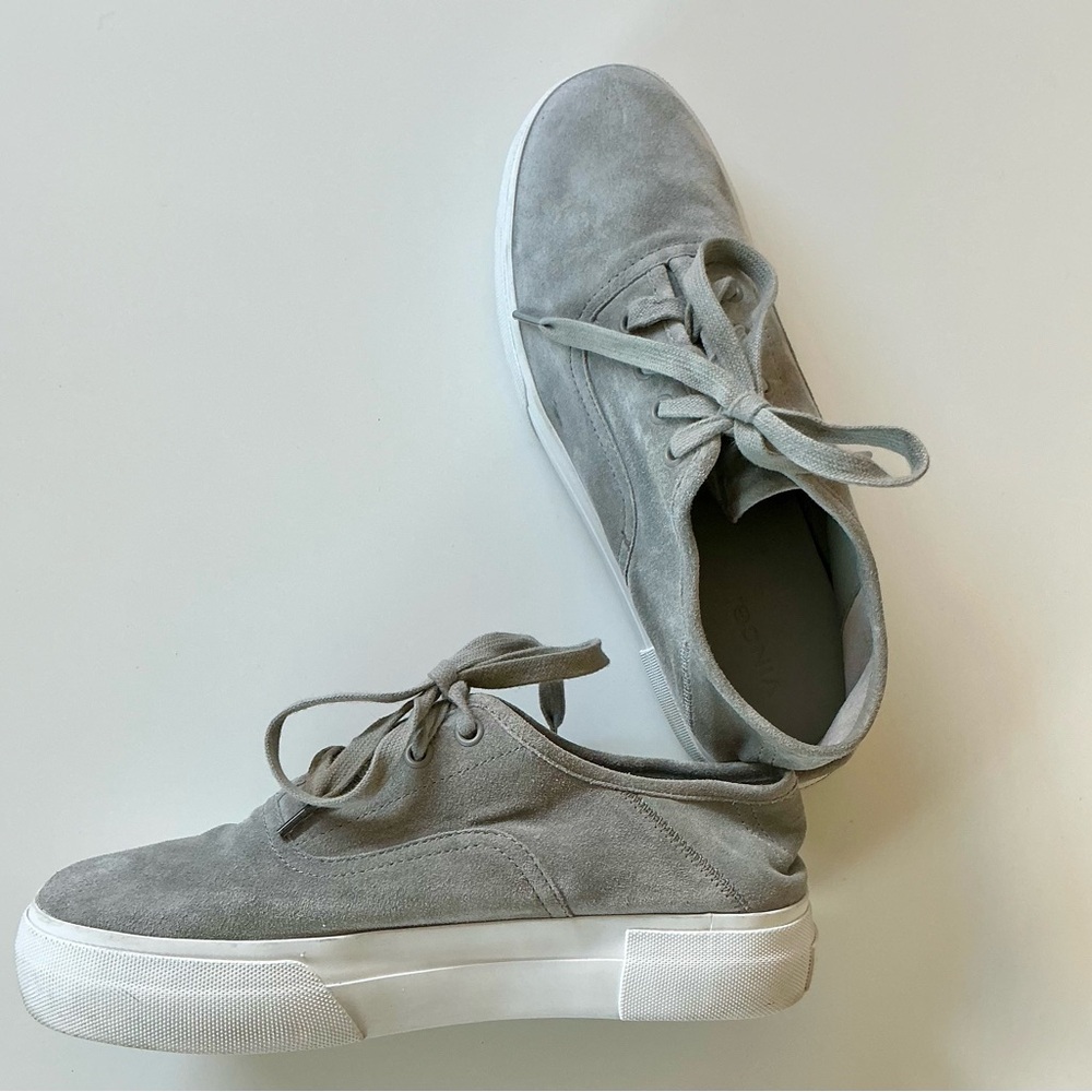 Vince Copely Suede Platform Sneakers Sz 6.5 - Picture 11 of 13